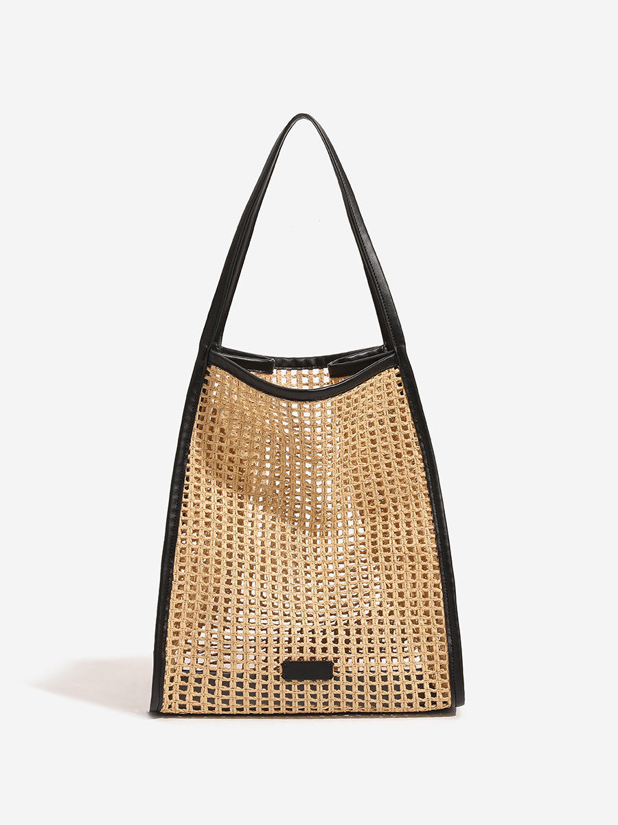 Sac féminin en Rafi Grass, grande capacité, idéal pour les vacances et les journées de loisirs.