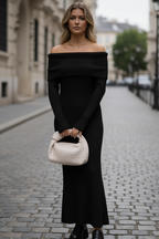 Robe longue en maille à enfiler Danika