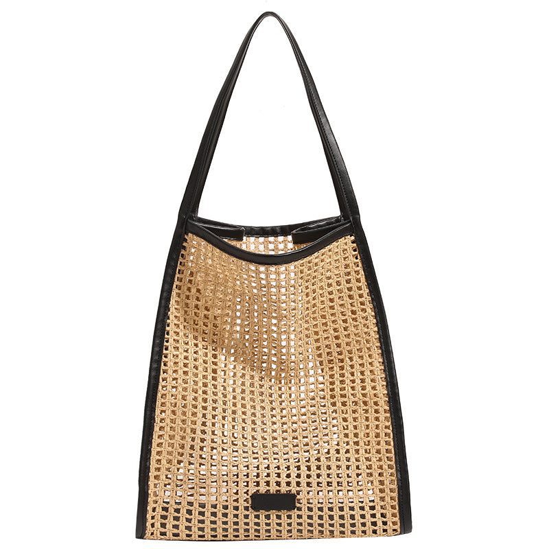 Sac féminin en Rafi Grass, grande capacité, idéal pour les vacances et les journées de loisirs.