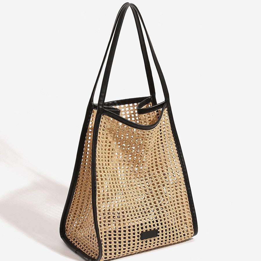 Sac féminin en Rafi Grass, grande capacité, idéal pour les vacances et les journées de loisirs.