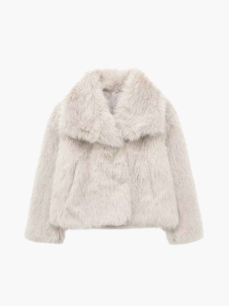 Manteau en fausse fourrure